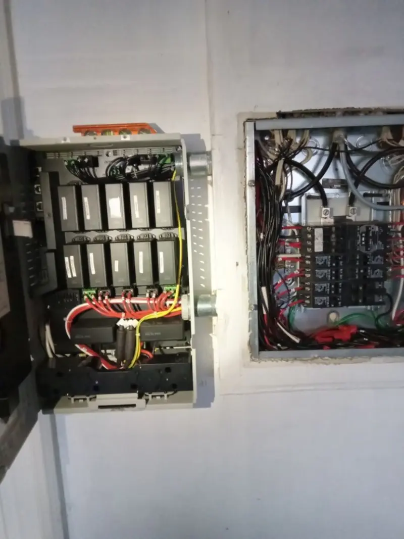 Electrical panel upgrade completed for Ring Doorbell Installation in Wayland